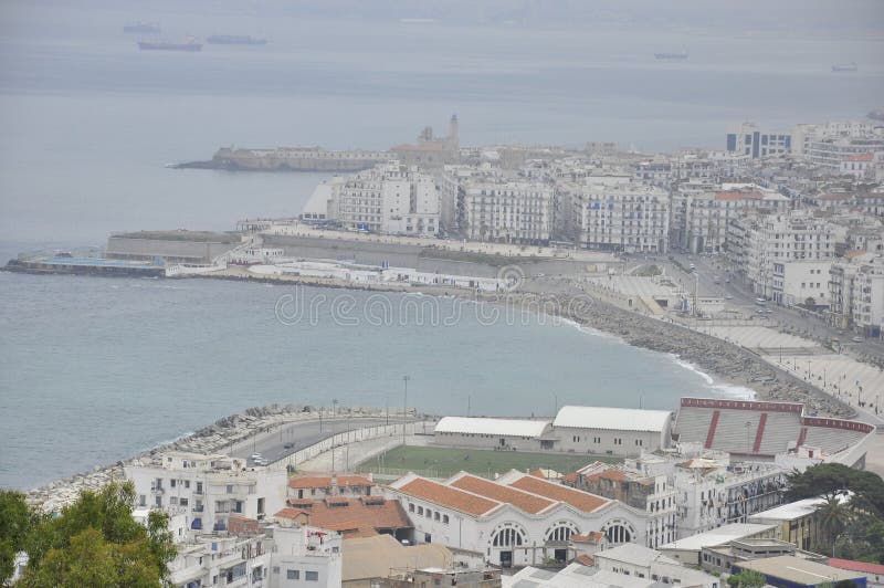 View over the bay of Alger, Algeria royalty free stock photography View over the bay of Alger, Algeria royalty free stock photography