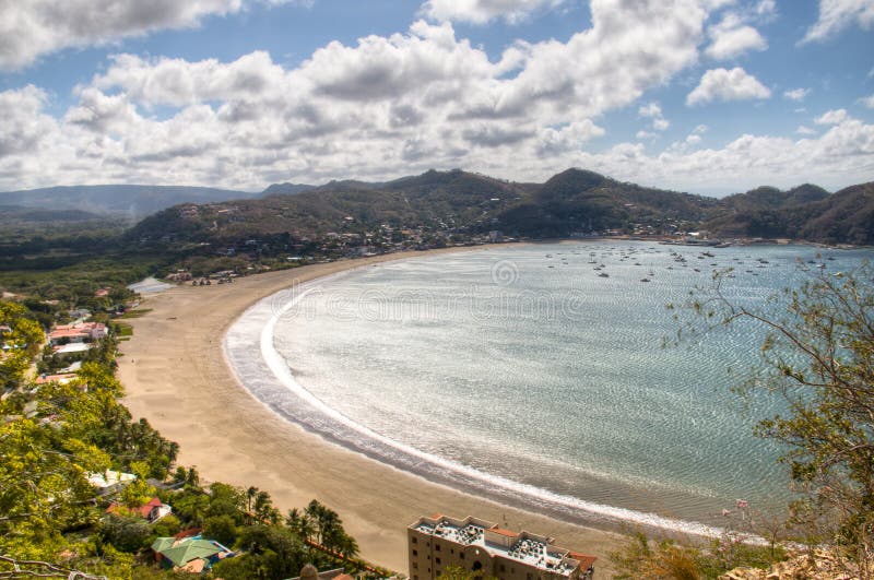 View over the bay of San Juan del Sur, Nicaragua royalty free stock image View over the bay of San Juan del Sur, Nicaragua royalty free stock image