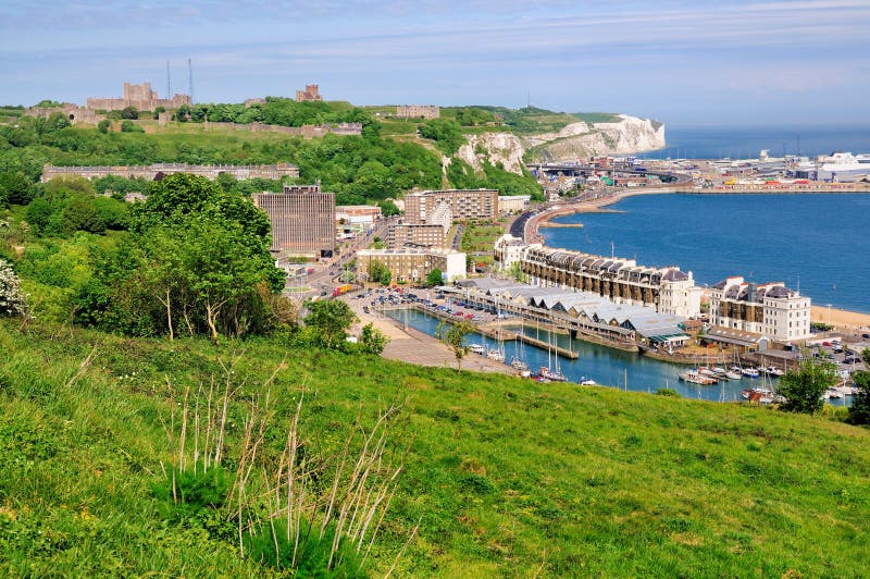 View over Dover stock image. Image of afternoon, port - 20892035