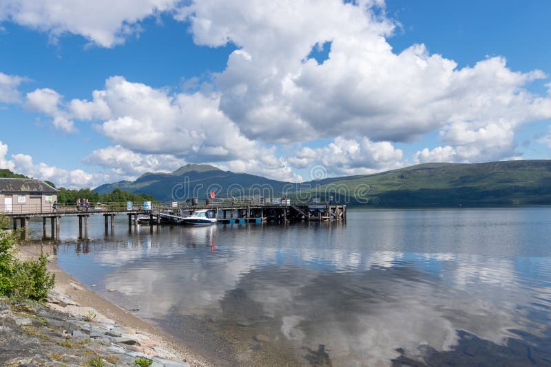 Loch Lomond, Scotland, UK editorial stock photo. Image of swimming