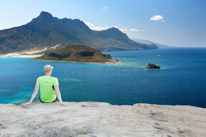 View Over Mediterranean Coastline Stock Photo - Image of high, outdoor ...