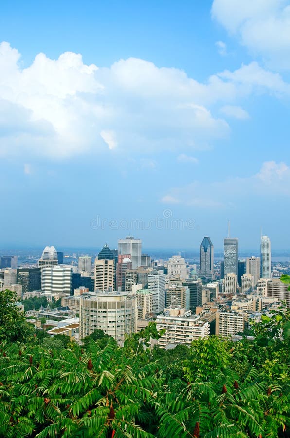 View over Montreal downtown