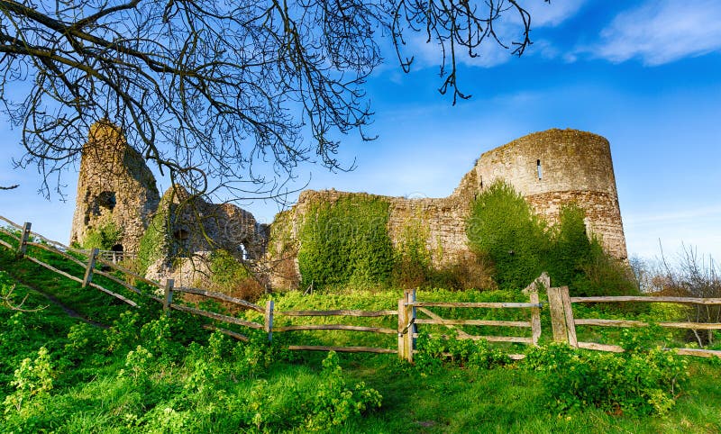 View over Pevensey Castle