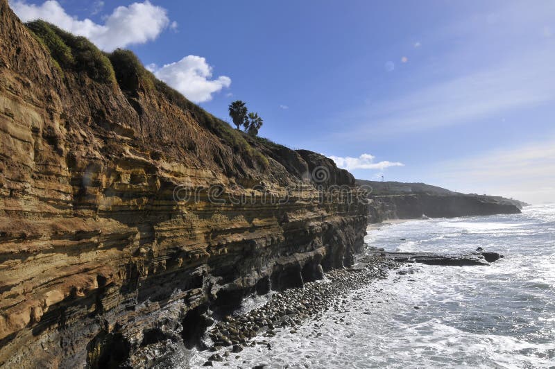 View over Sunset Cliffs in San Diego