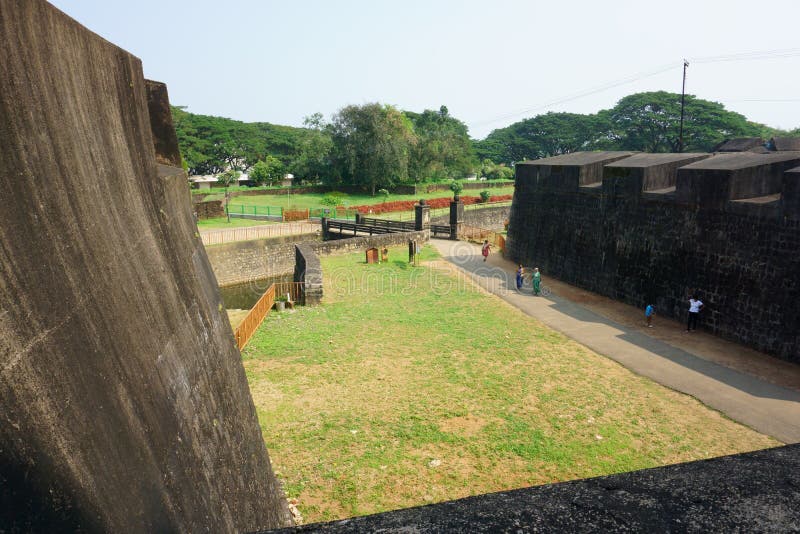 View of Palakkad fort that was captured by Hyder Ali, in 1766 AD, from a side