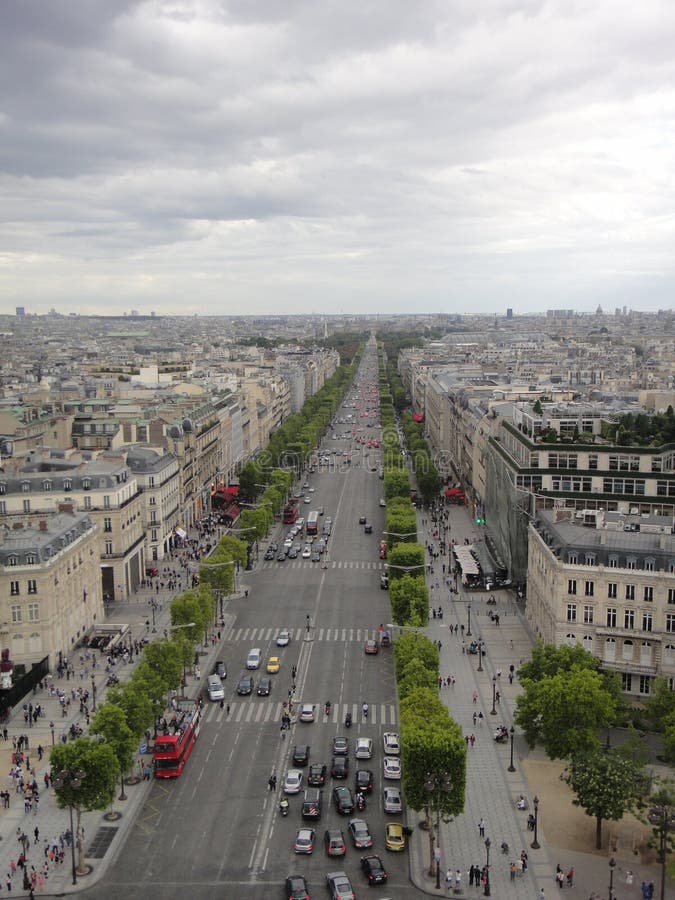 File:Avenue des Champs-Elysées from top of Arc de triomphe Paris