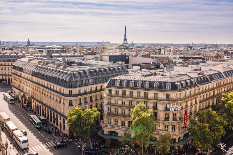 View of Paris from the Top of the Lafayette Osman Gallery, with Japanese  Retailer Uniqlo Store and the Famous Eiffel Tower in the Editorial Stock  Photo - Image of tourism, famous: 178500393