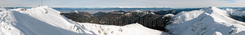 Pohled z vrcholu Chopok, Slovensko