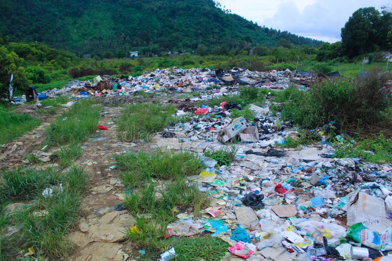 View of Piles of Rubbish in a Landfill Editorial Image Image of