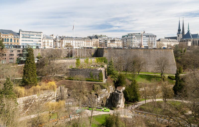 Place De La Constitution in the City of Luxembourg Stock Image Image