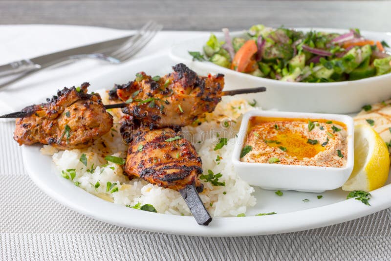 Chicken kabob stock image. Image of eastern, drink, shop 192736285