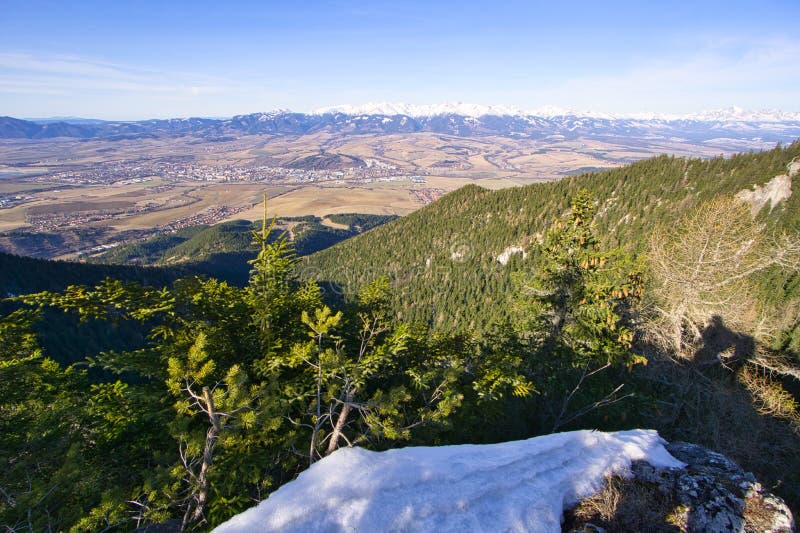 View from Poludnica hill at Liptov valley