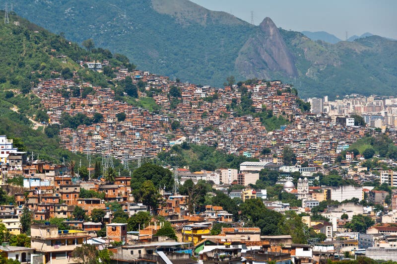 View of Poor Living Area in Rio de Janeiro