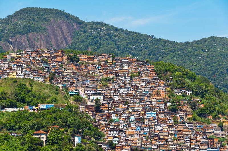 View of Poor Living Area in Rio de Janeiro