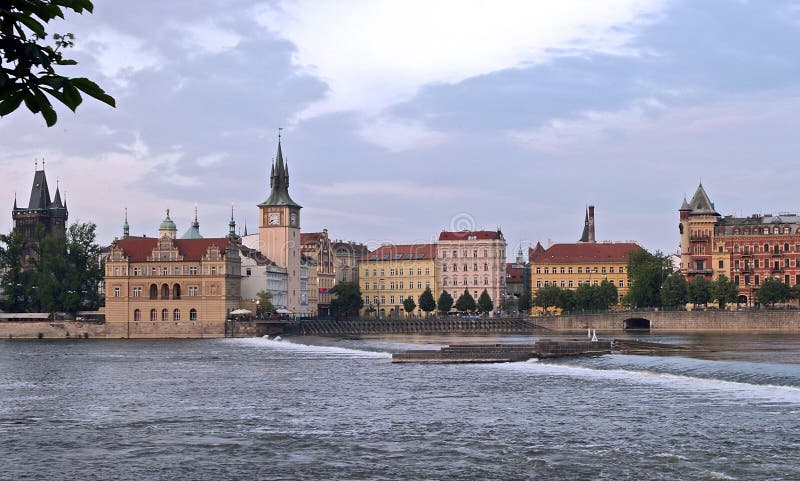 View on Prague stock photo