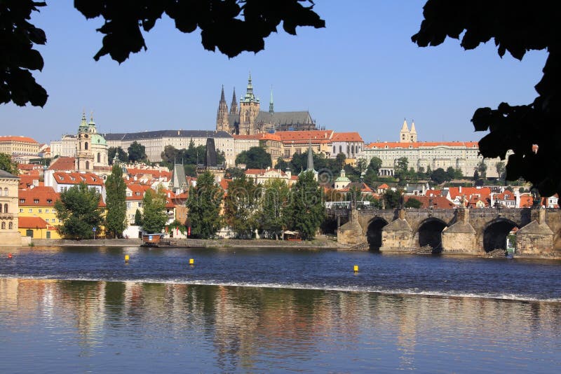 View on the Prague gothic Castle with the C