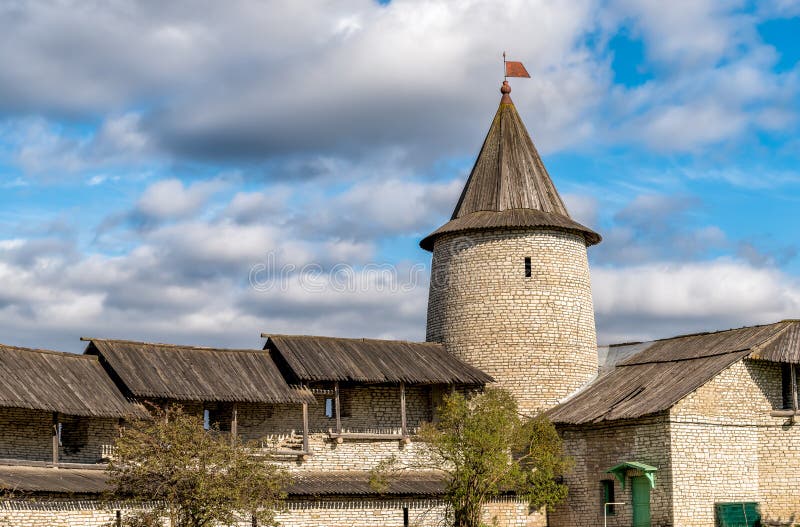 View of the Pskov Krom or Pskov Kremlin, Russian Federation