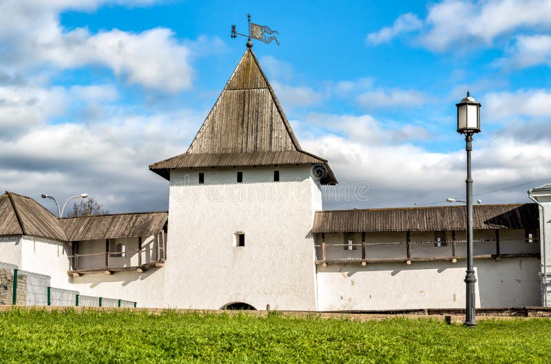 View of the Pskov Krom or Pskov Kremlin, Russian Federation