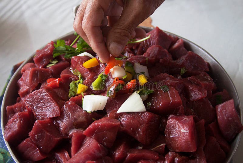 Raw Stew Beef close up stock photo. Image of dinner 134925964