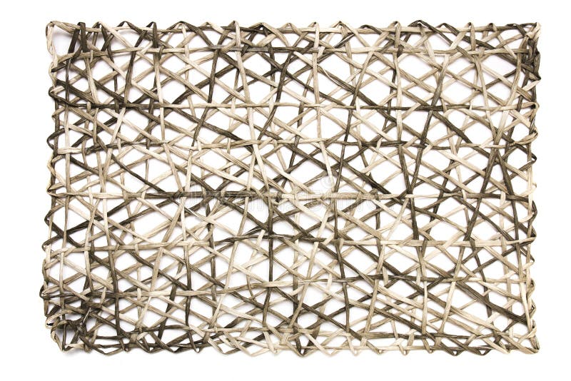 Circular Mat for Placing Plates when Having a Meal. Stock Photo Image