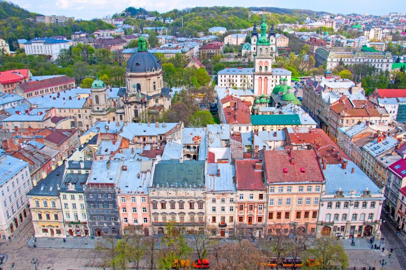 View of the residential area with houses and streets from above. royalty free stock photos View of the residential area with houses and streets from above. royalty free stock photos