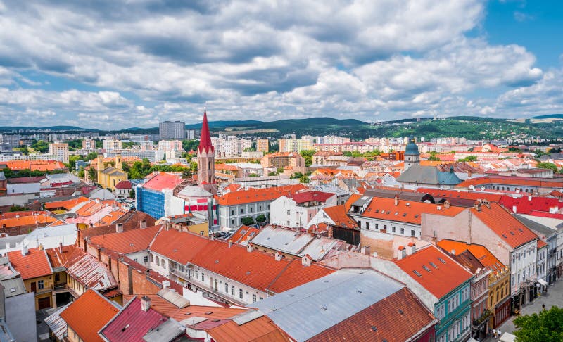 View on roofs in Kosice from St. Elisabeth cathedral