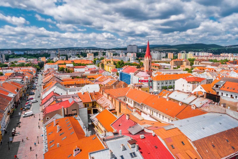 View on roofs in Kosice from St. Elisabeth cathedral