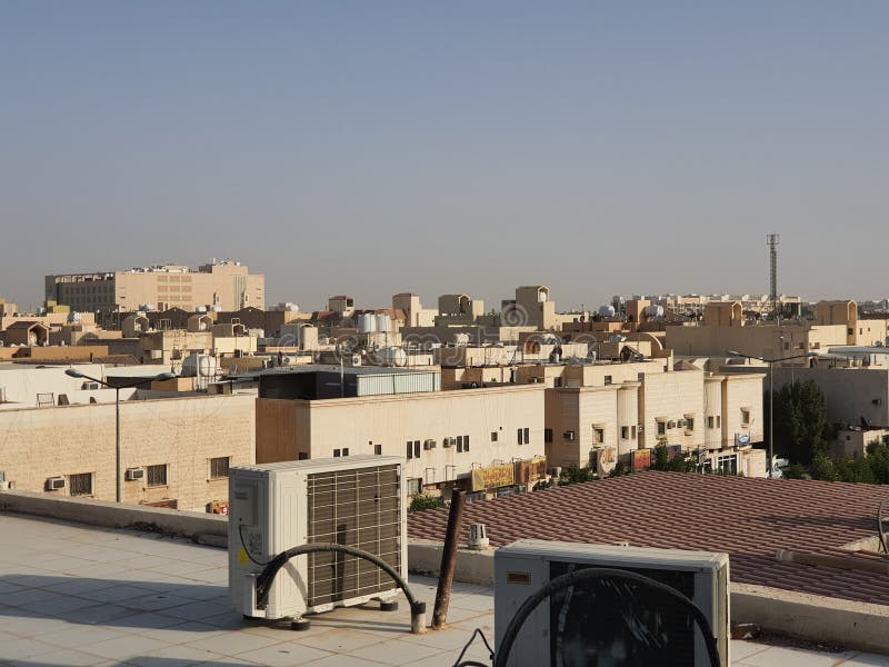 View of the Rooftops of Arabic Housing Stock Photo Image of skyline