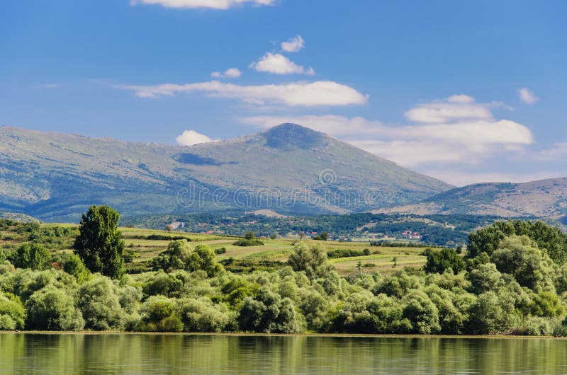 Bovan lake in Serbia