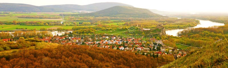 View on the ruins of castle Devin