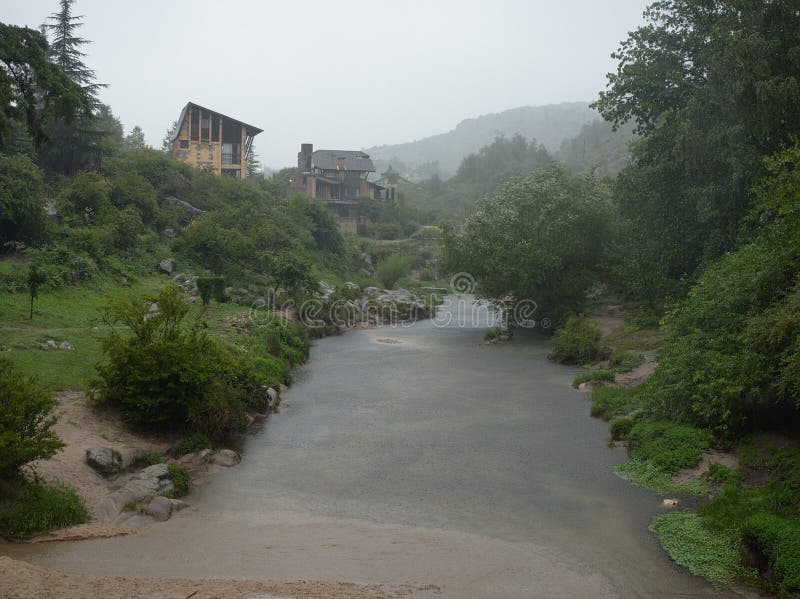 Rio Del Medio River in La Cumbrecita Stock Photo Image of forest