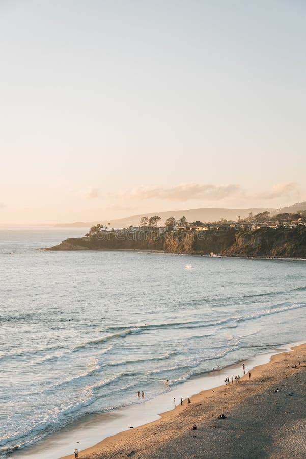 View of Salt Creek Beach and cliffs, in Dana Point, Orange County, California royalty free stock images View of Salt Creek Beach and cliffs, in Dana Point, Orange County, California royalty free stock images
