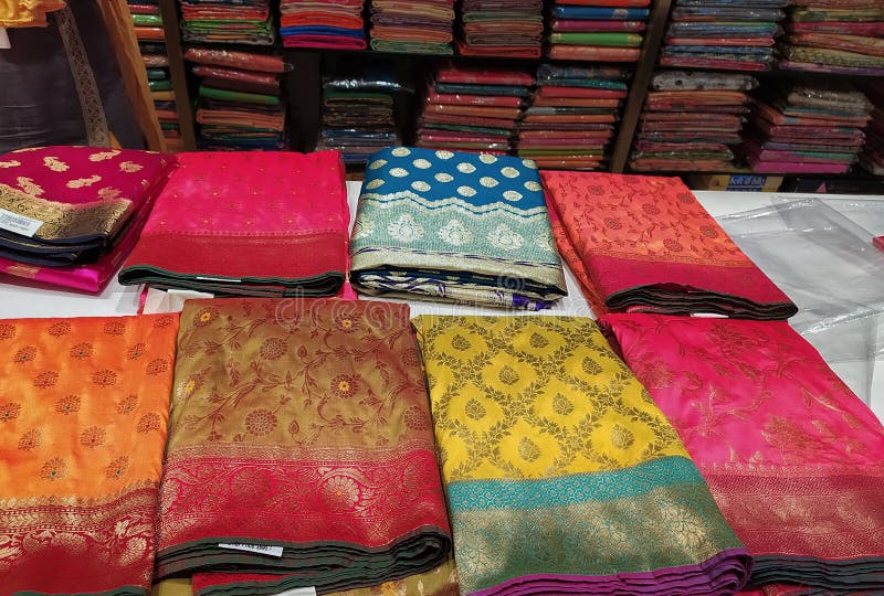 Saree Shop stock photo. Image of belief, female, material 4437400