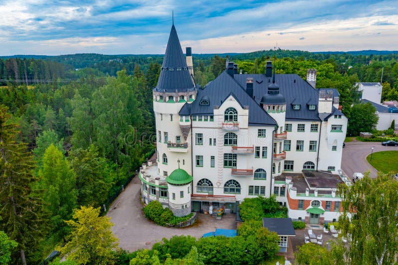 View of the Scandic Hotel in Finnish Town Imatra Editorial Stock Image