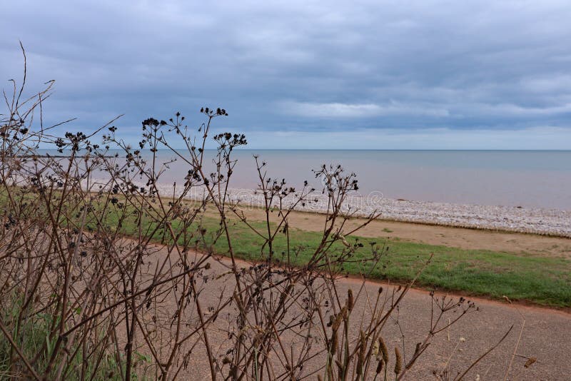 Budleigh Salterton and Exmouth in Devon in Colour in an Atlas Map Stock