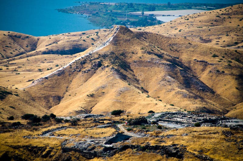 View of the Sea of Galilee - Lake Kinneret from the Golan Heights