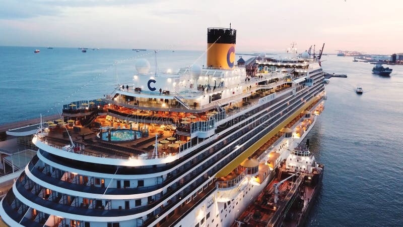 View of the sea port and the city of Monte Carlo in Monaco with many yachts and luxury cruise ship. Stock. Beautiful stock images View of the sea port and the city of Monte Carlo in Monaco with many yachts and luxury cruise ship. Stock. Beautiful stock images