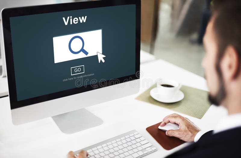 View Search Searching Inspect Vision Concept stock images