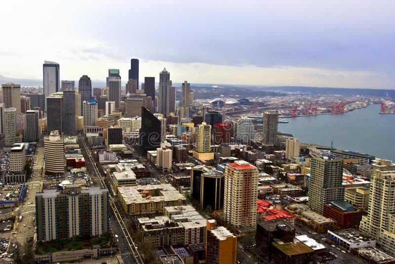 View on Seattle Downtown royalty free stock photo