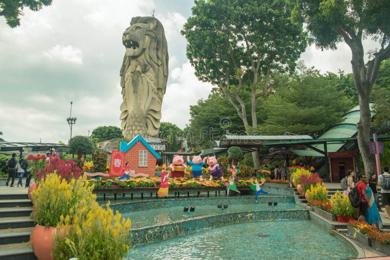 A View of Sentosa Island in Singapore. Editorial Stock Photo - Image of ...