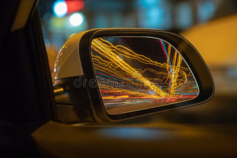 View from Side of Car moving in a night city, Blured road with lights with car on high speed. Concept rapid rhythm of a modern stock images View from Side of Car moving in a night city, Blured road with lights with car on high speed. Concept rapid rhythm of a modern stock images