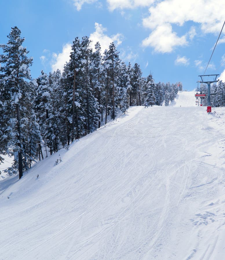 View on ski route in Sarikamis