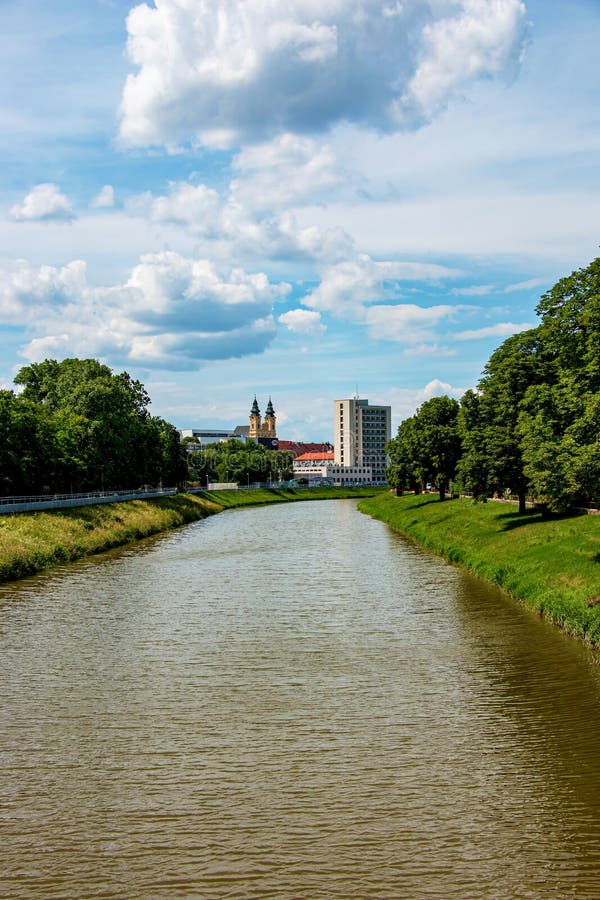 View of the Slovak city of Nitra. View of the city and the river Nitra