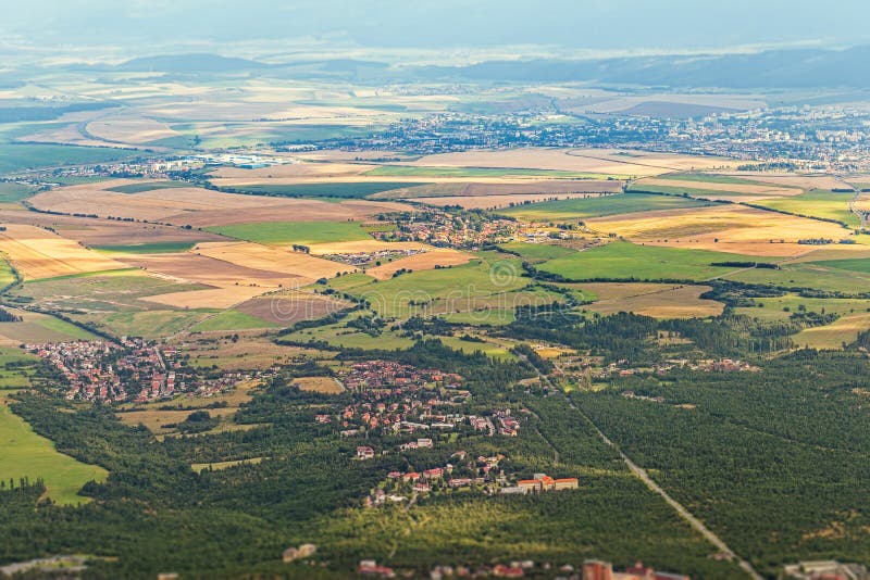 View on slovakia valley from High Tatras