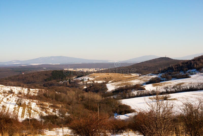 Pohled na slovenské město Košice