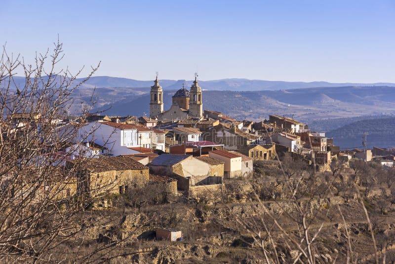 View of the Small Village Cinctorres in Valencia, Spain Stock Photo ...