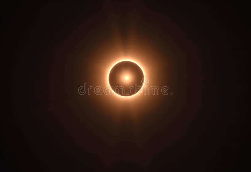 A view of a Solar Eclipse royalty free illustration