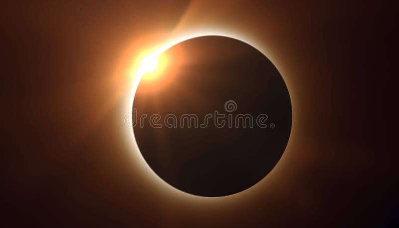 A view of a Solar Eclipse vector illustration