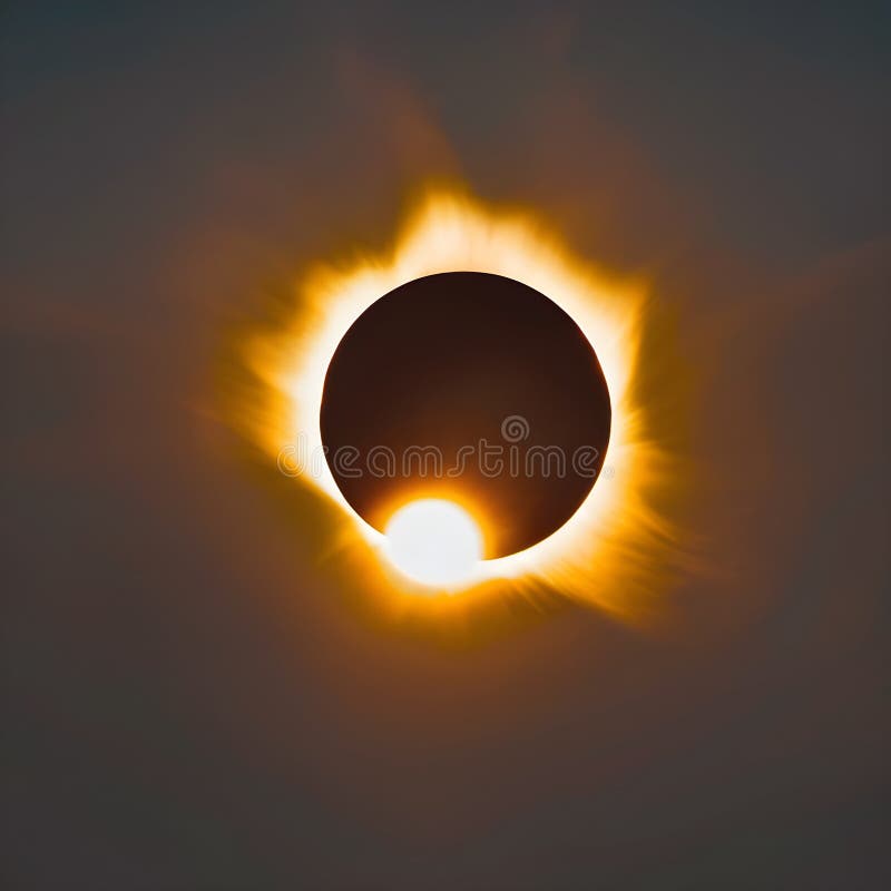A view of a solar Eclipse stock illustration
