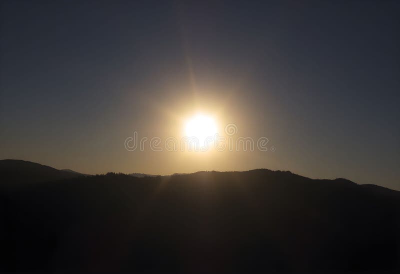 A view of a Solar Eclipse royalty free illustration